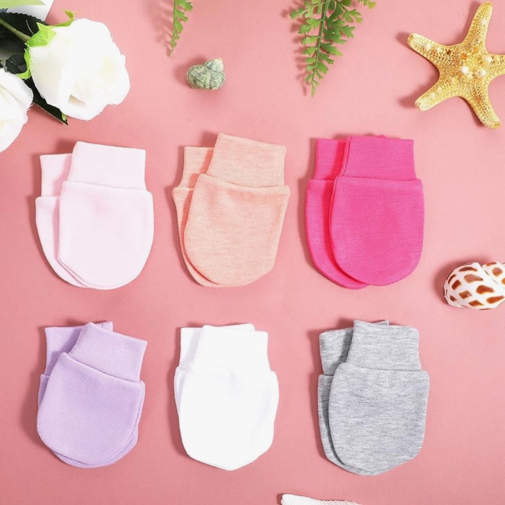 Colorful Newborn Mittens Set
